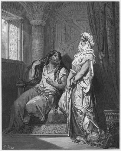 Sansón y Dalila de Gustave Dore